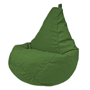 фото Кресло-мешок onpuff пуфик груша, размер xxxxl, зеленый рогожка