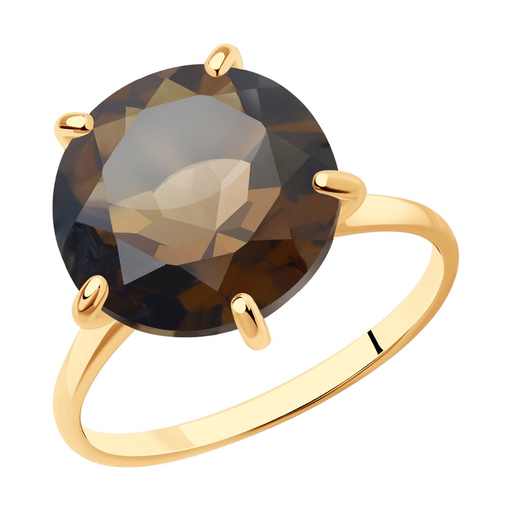 

Кольцо из золота р. 17 SOKOLOV 716515, раухтопаз, 716515