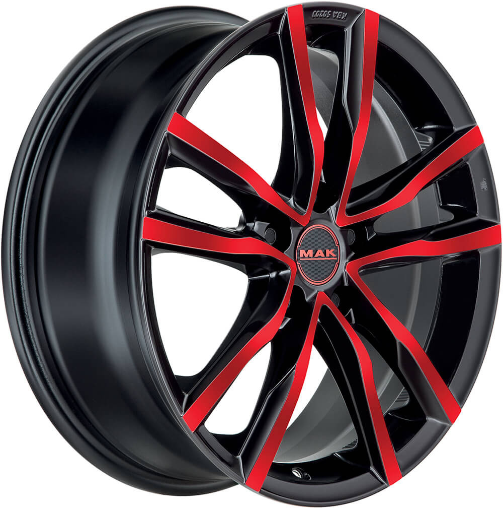 фото Mak milano 7,0\r17 5*112 et42 d76 black and red [f7070mibr42vk2]