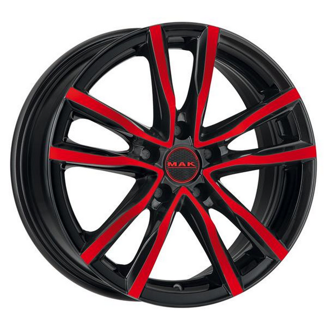 

MAK Milano 7,0\R17 5*112 ET42 d76 Black and Red [F7070MIBR42VK2], Черный