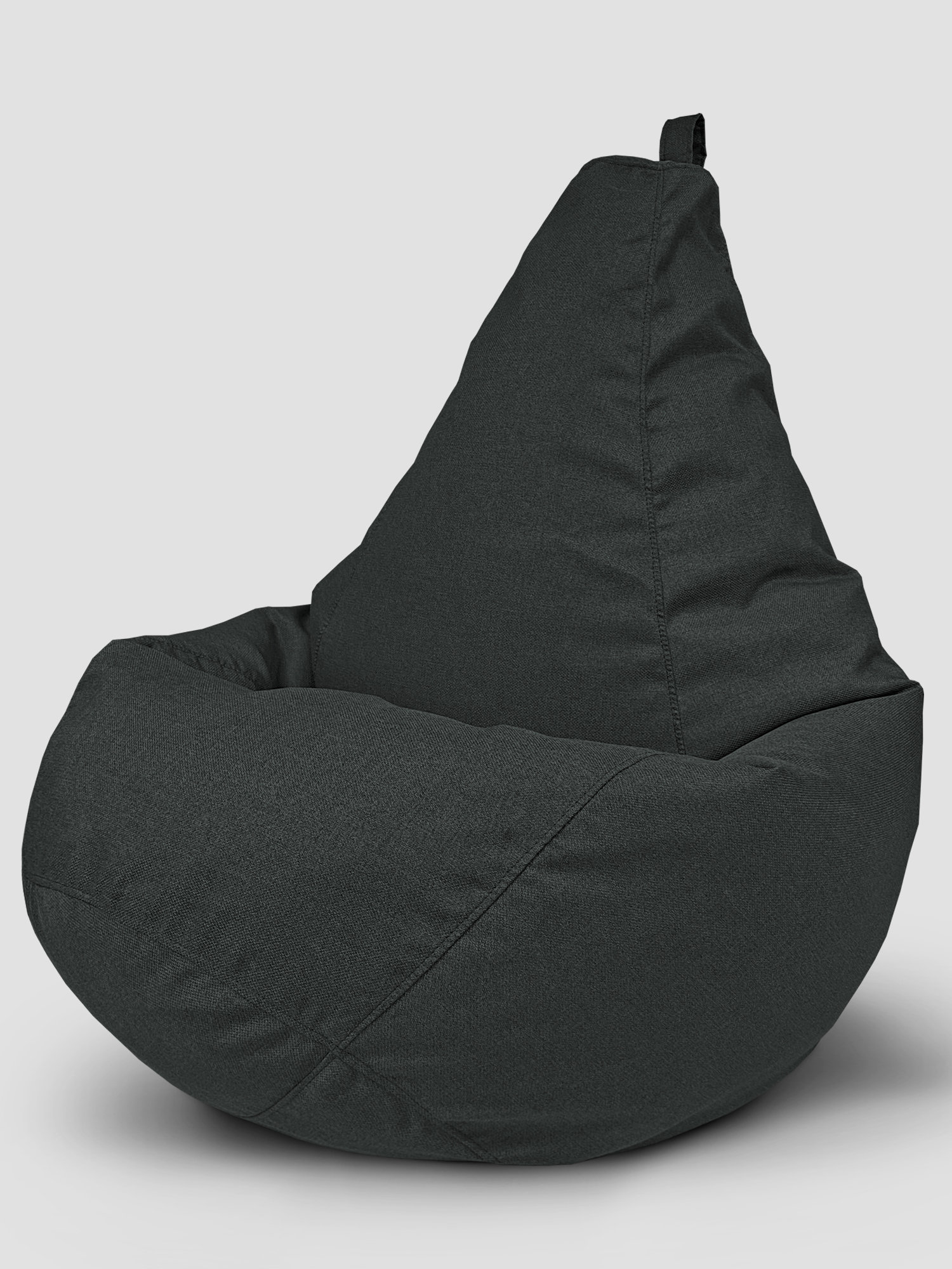 фото Кресло-мешок onpuff пуфик груша, размер xxxxl, темно-серый рогожка