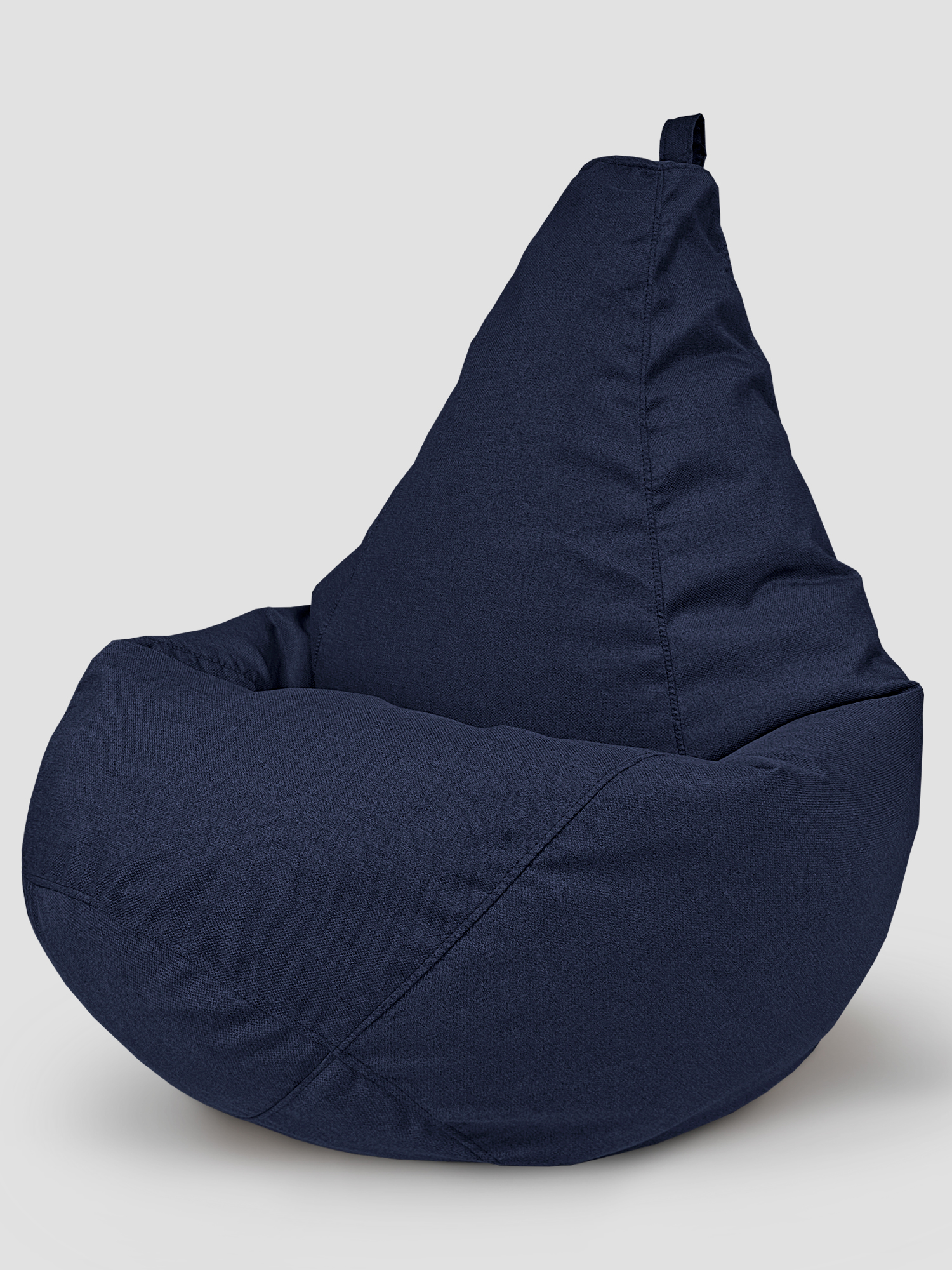 фото Кресло-мешок onpuff пуфик груша, размер xxxxl, синий рогожка