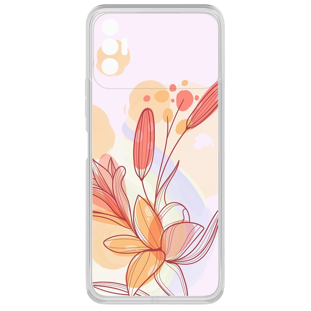 фото Чехол-накладка krutoff clear case фантазия для tecno spark 8p