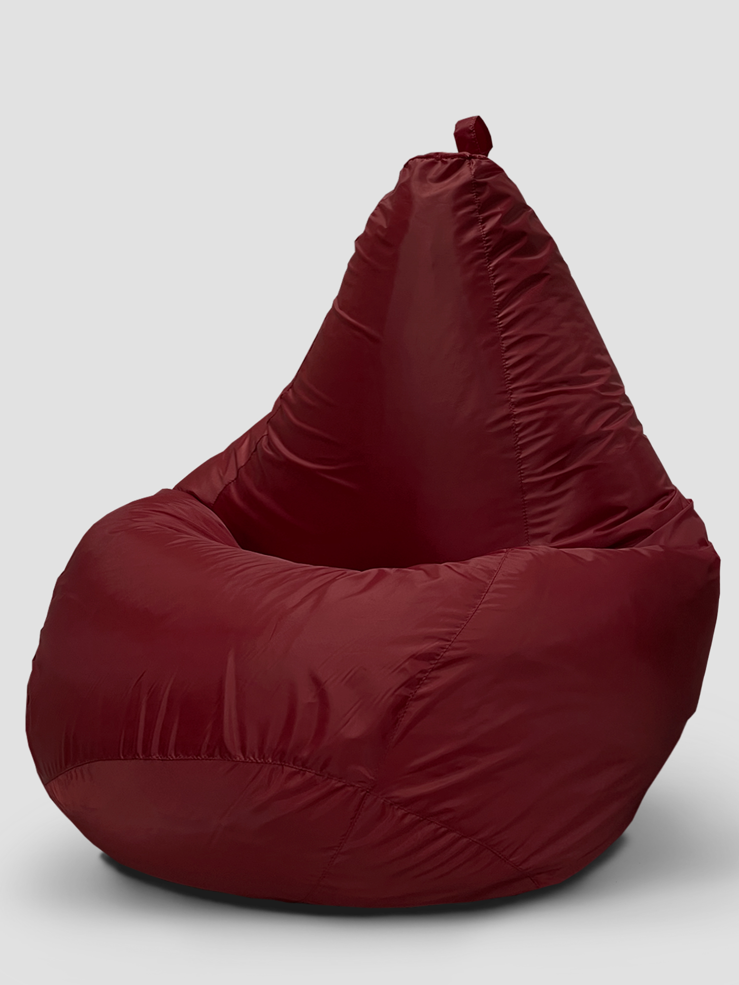 Кресло-мешок ONPUFF пуфик груша, размер XХХXL, бордовый оксфорд