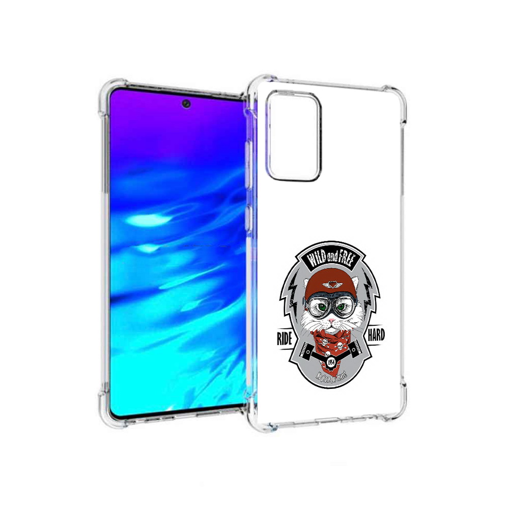 Чехол MyPads Tocco для Samsung Galaxy A72 кошка в шлеме (PT158633.553.404)