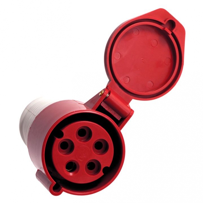 фото Розетка ekf proxima переносная 215 3р+ре+n 16а 380в ip44 ps-215-16-380