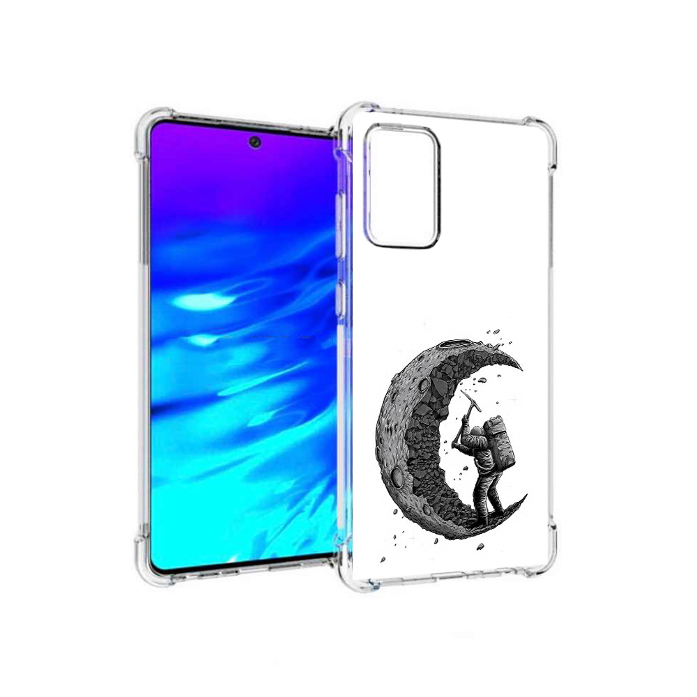 

Чехол MyPads Tocco для Samsung Galaxy A72 камненная луна (PT158633.553.384), Прозрачный, Tocco