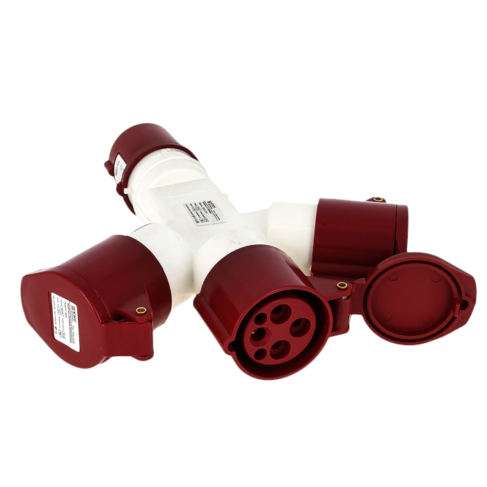 

Розетка EKF PROxima трехлучевая 1013-4h 2Р+РЕ 16А 110В IP44 ps-1013-4h-16-110
