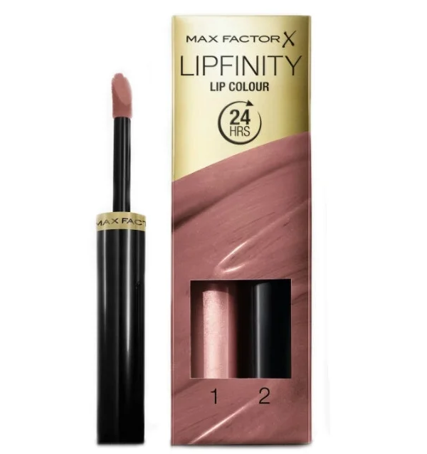 Набор Max Factor Lipfinity Lip Colour, помада, увлажняющий блеск для губ, тон 350