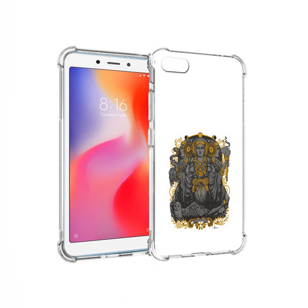 

Чехол MyPads Tocco для Xiaomi Redmi 6A божество с золотыми элементами (PT113916.305.241), Прозрачный, Tocco