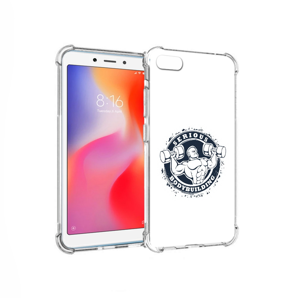 

Чехол MyPads Tocco для Xiaomi Redmi 6A бодибилдинг воля к победе (PT113916.305.231), Прозрачный, Tocco