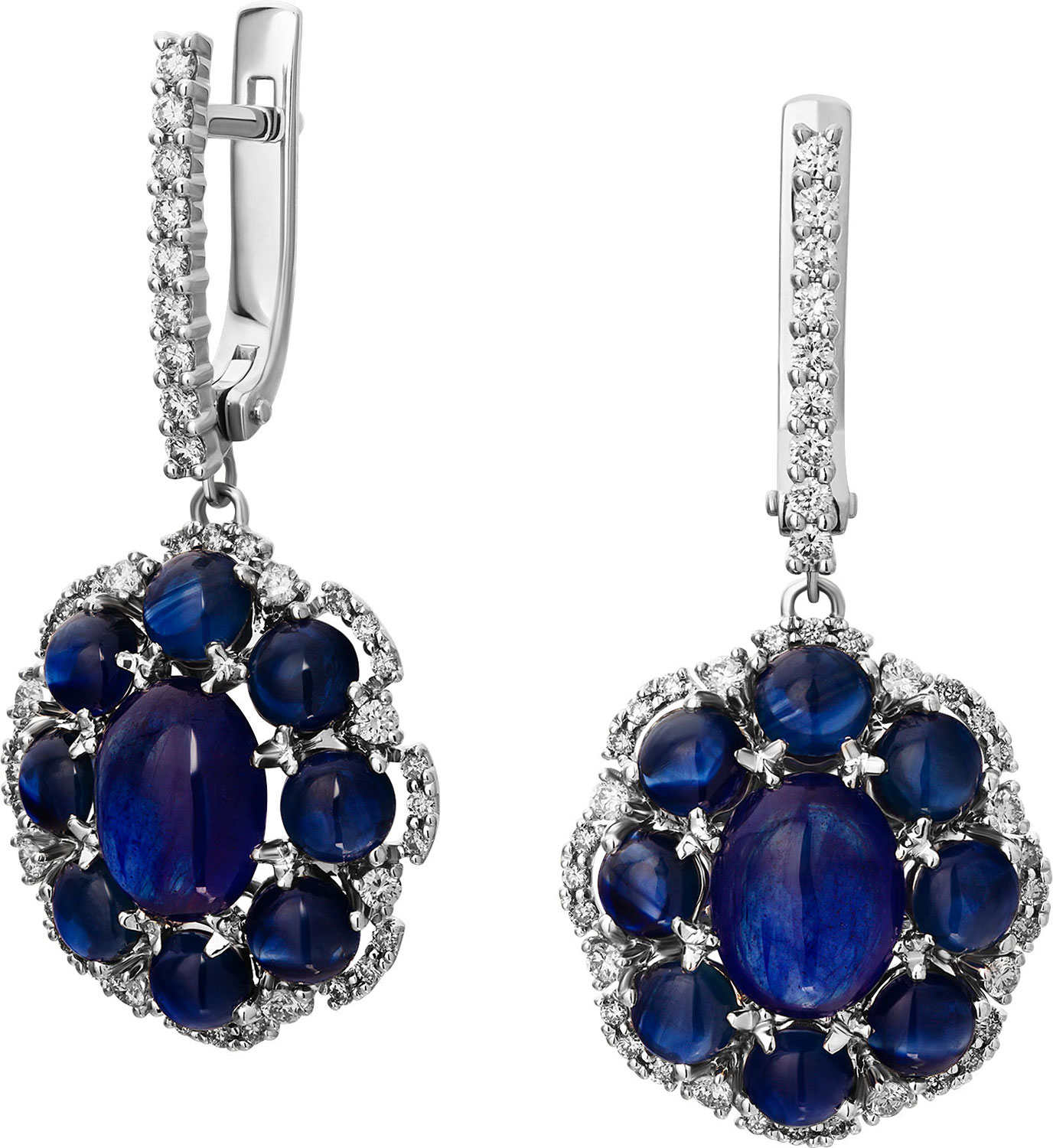 Серьги из белого золота Maxim Demidov 2-04219, бриллиант