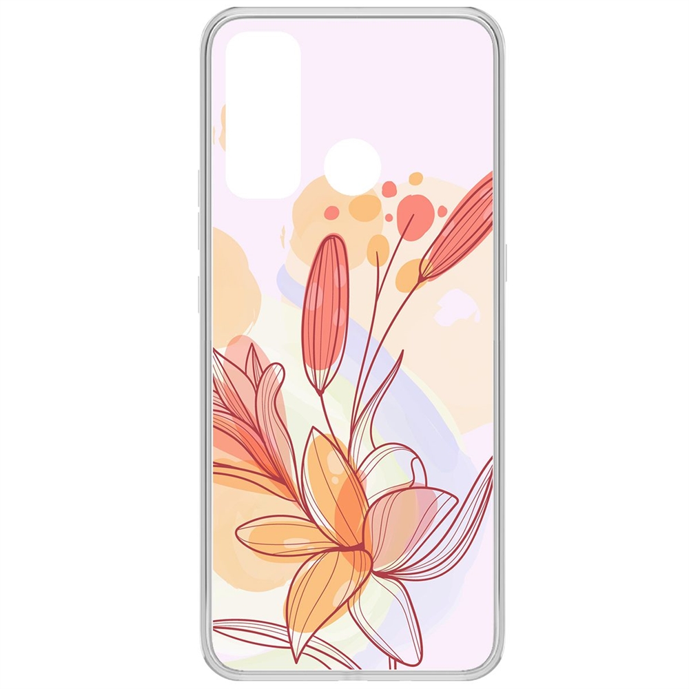 

Чехол-накладка Krutoff Clear Case Фантазия для Tecno Pouvoir 4