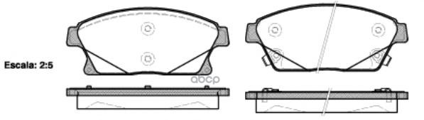 

Тормозные колодки Remsa передние для Opel Astra/Chevrolet Cruze 1.4-2.0 2009- 143102