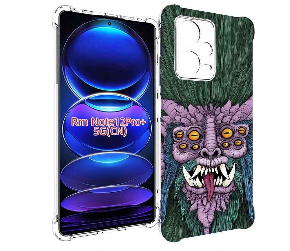 

Чехол MyPads многоглазый черт для Xiaomi Redmi Note 12 Pro + Plus, Прозрачный, Tocco