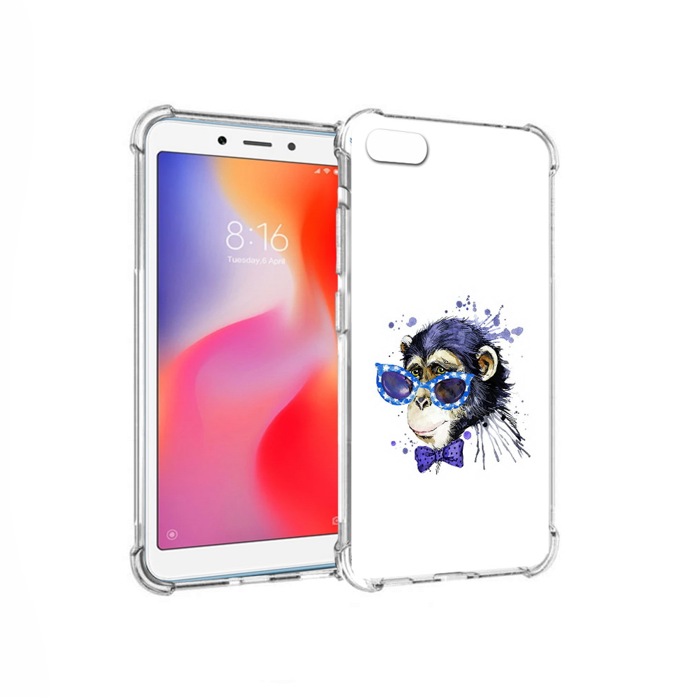 Чехол MyPads Tocco для Xiaomi Redmi 6A акварельная обезьяна (PT113916.305.216)