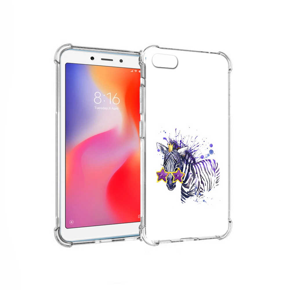

Чехол MyPads Tocco для Xiaomi Redmi 6A акварельная зебра (PT113916.305.215), Прозрачный, Tocco