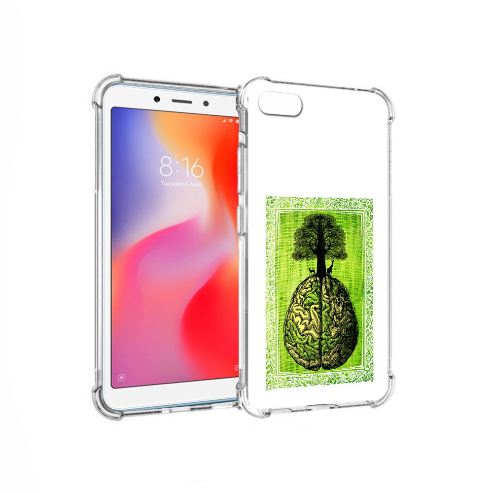

Чехол MyPads Tocco для Xiaomi Redmi 6A абстракция здоровый мозг (PT113916.305.211), Прозрачный, Tocco