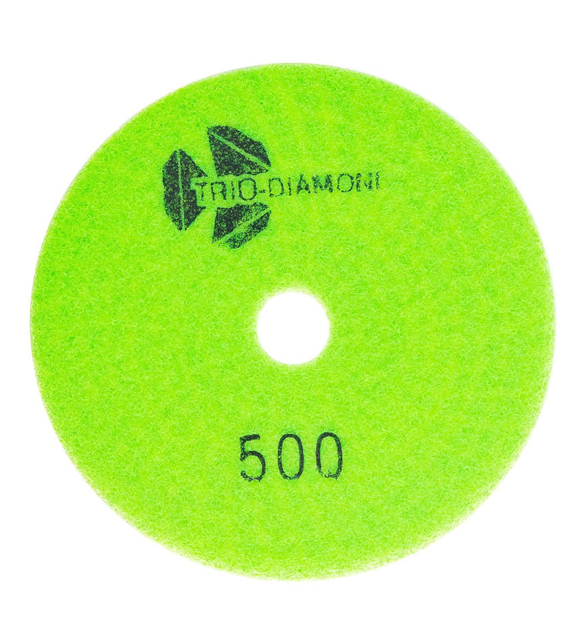 Диск алмазный Trio-Diamond АГШК шлифовальный ЧЕРЕПАШКА 125мм №500 (M) 350500 черепашка агшк алмазный гибкий диск для влажной шлифовки d 125 мм p 30 стб 312