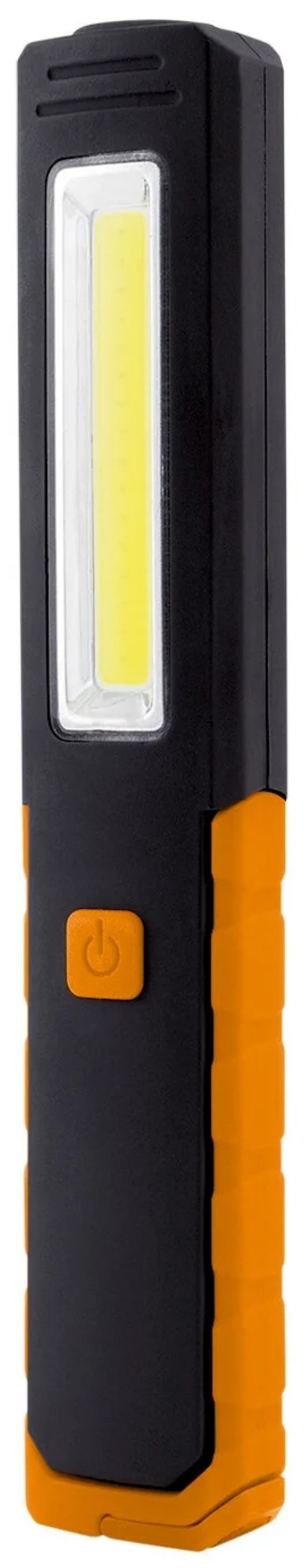 

Фонарь ЯРКИЙ ЛУЧ 'ОPTIMUS Slim' многофункц.,SMD 50лм+COB 160лм,магнит/крюк, на 3xAAA