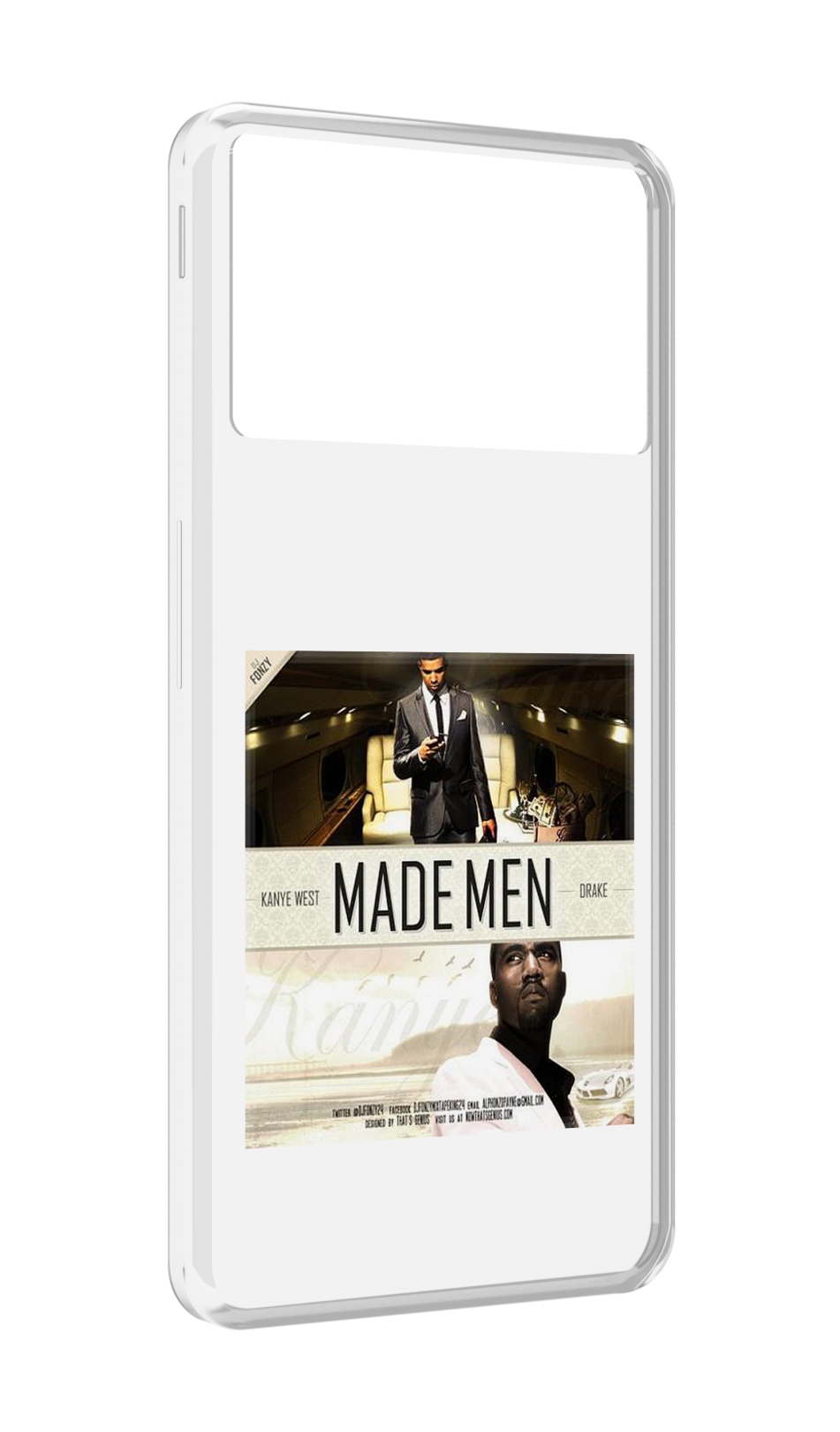 

Чехол MyPads Kanye West & Drake - Made Men для ZTE Nubia Z40S Pro, Прозрачный, Tocco