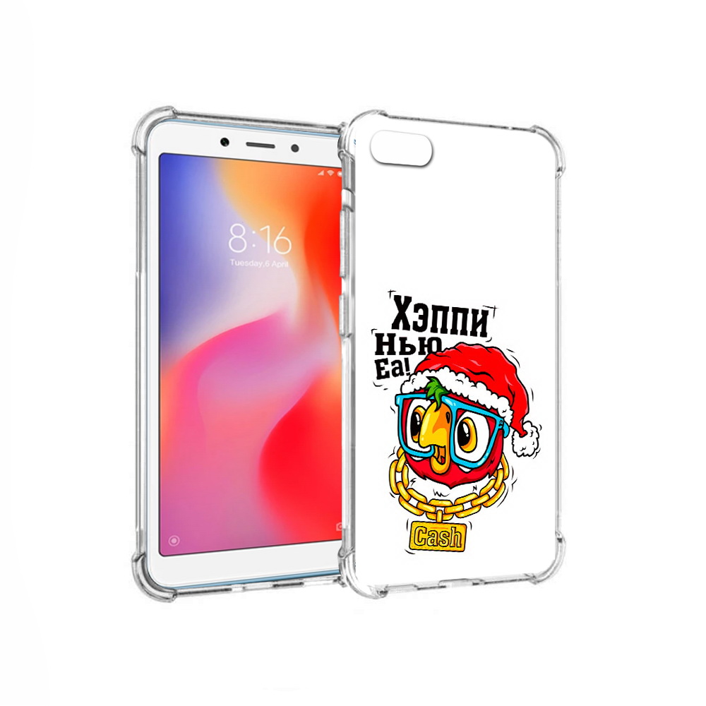 

Чехол MyPads Tocco для Xiaomi Redmi 6A Хэппи нью еа (PT113916.305.196), Прозрачный, Tocco