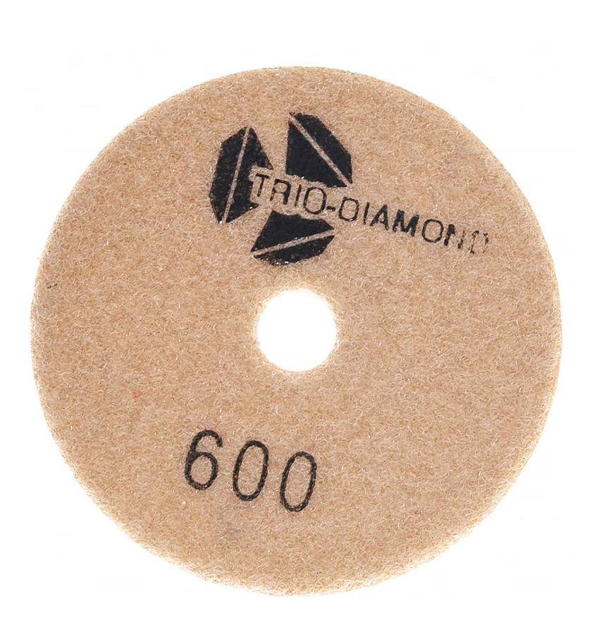 Диск алмазный Trio-Diamond АГШК шлифовальный ЧЕРЕПАШКА 100мм №600 (M) 340600 шлифовальный алмазный диск черепашка для работы с подачей воды messer