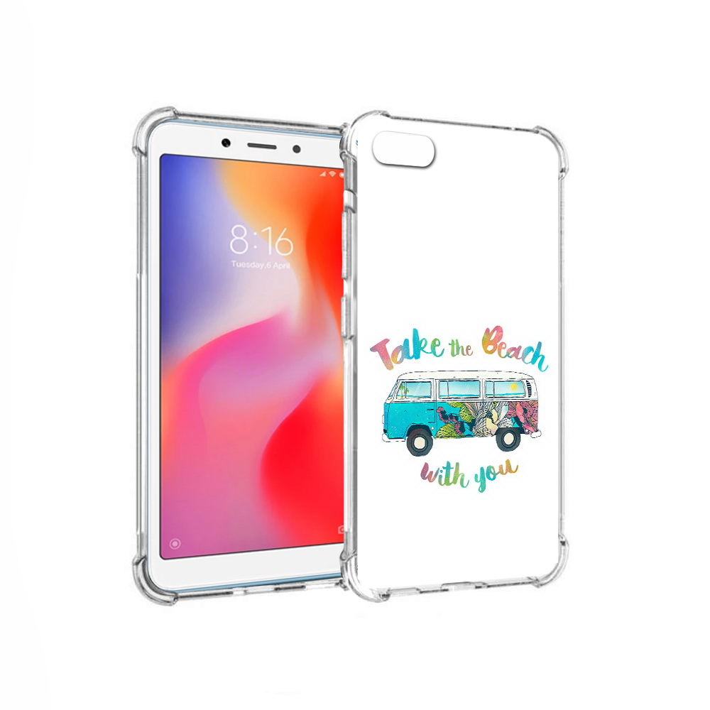 

Чехол MyPads Tocco для Xiaomi Redmi 6A Хиппи автобус (PT113916.305.190), Прозрачный, Tocco