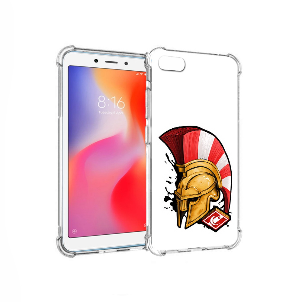 

Чехол MyPads Tocco для Xiaomi Redmi 6A ФК спартак шлем (PT113916.305.185), Прозрачный, Tocco