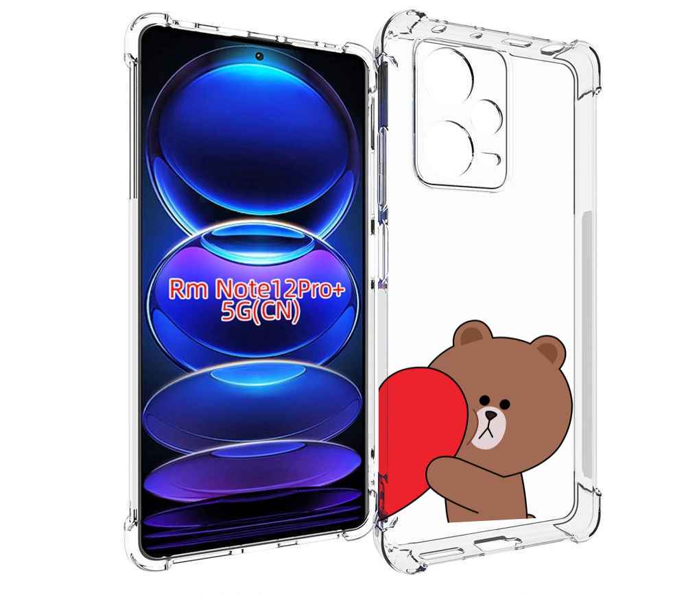 

Чехол MyPads медвежонок детский для Xiaomi Redmi Note 12 Pro + Plus, Прозрачный, Tocco