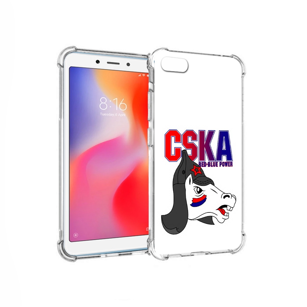 

Чехол MyPads Tocco для Xiaomi Redmi 6A ФК ЦСК лошадка россия (PT113916.305.179), Прозрачный, Tocco