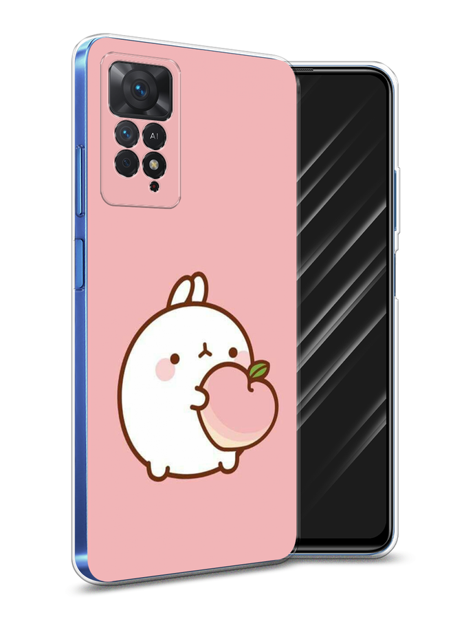 

Чехол Awog на Xiaomi Redmi Note 11 Pro "Кролик с персиком", Разноцветный, 315650-1