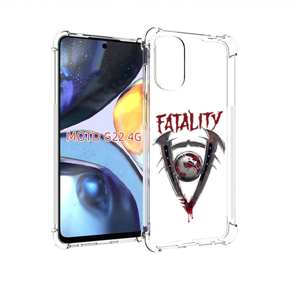 

Чехол MyPads Фаталити мужской для Motorola Moto G22 4G, Прозрачный, Tocco