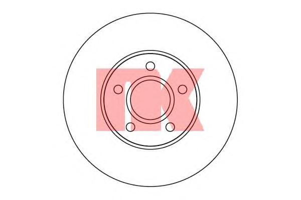 

Тормозный колодки Nk передний для Volvo S40, V50 2004- 204848