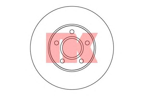 

Тормозный колодки Nk передний для Volvo S40, V50 2004- 204848