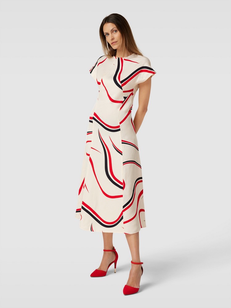 

Платье женское Tommy Hilfiger WW0WW42031 бежевое 40 EU, Бежевый, WW0WW42031