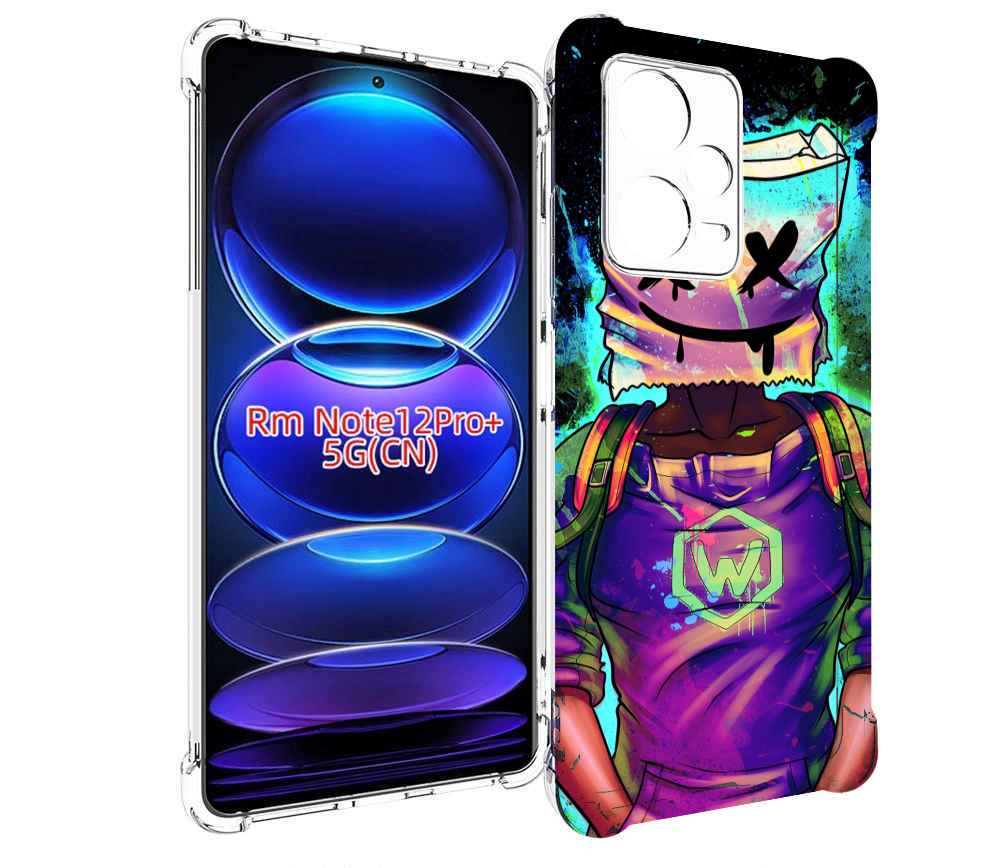 

Чехол MyPads маршмеллоу-глитч для Xiaomi Redmi Note 12 Pro + Plus, Прозрачный, Tocco