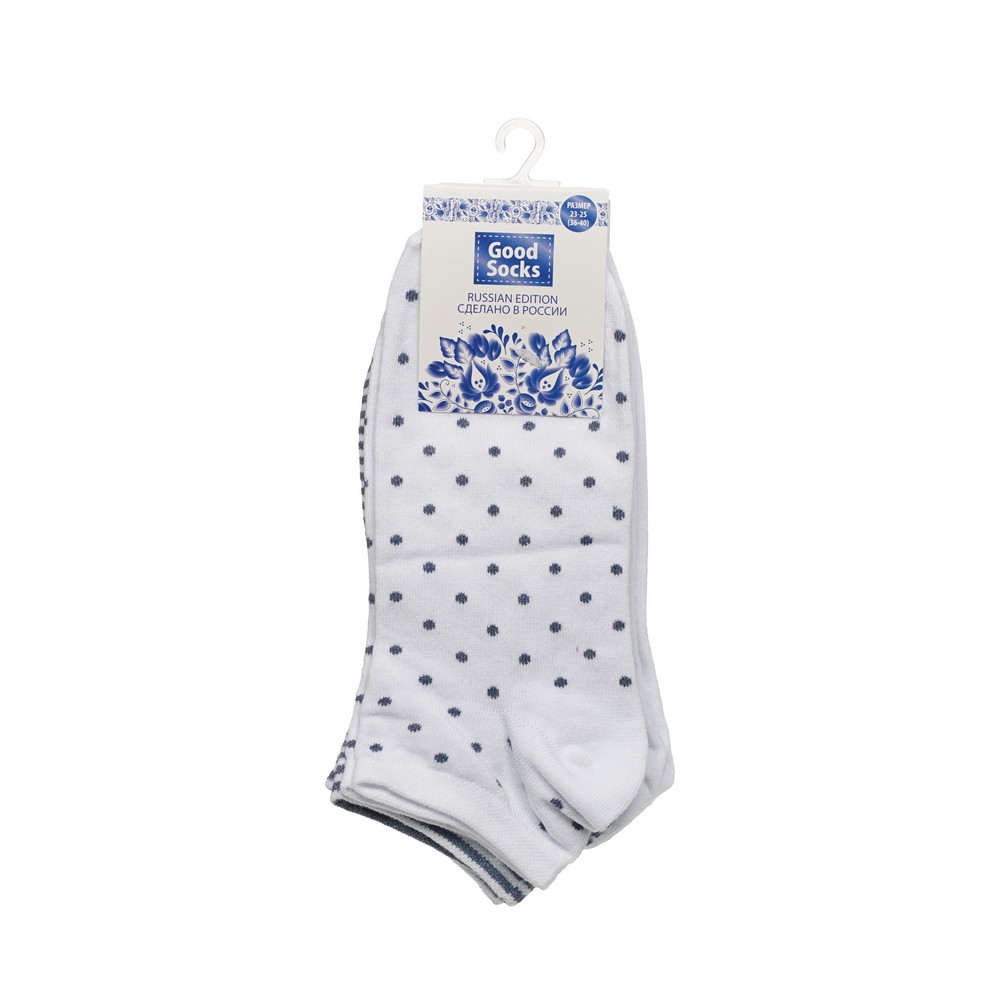 Комплект носков женских Good Socks C-1494 белый; серый  23-25, 10 пар