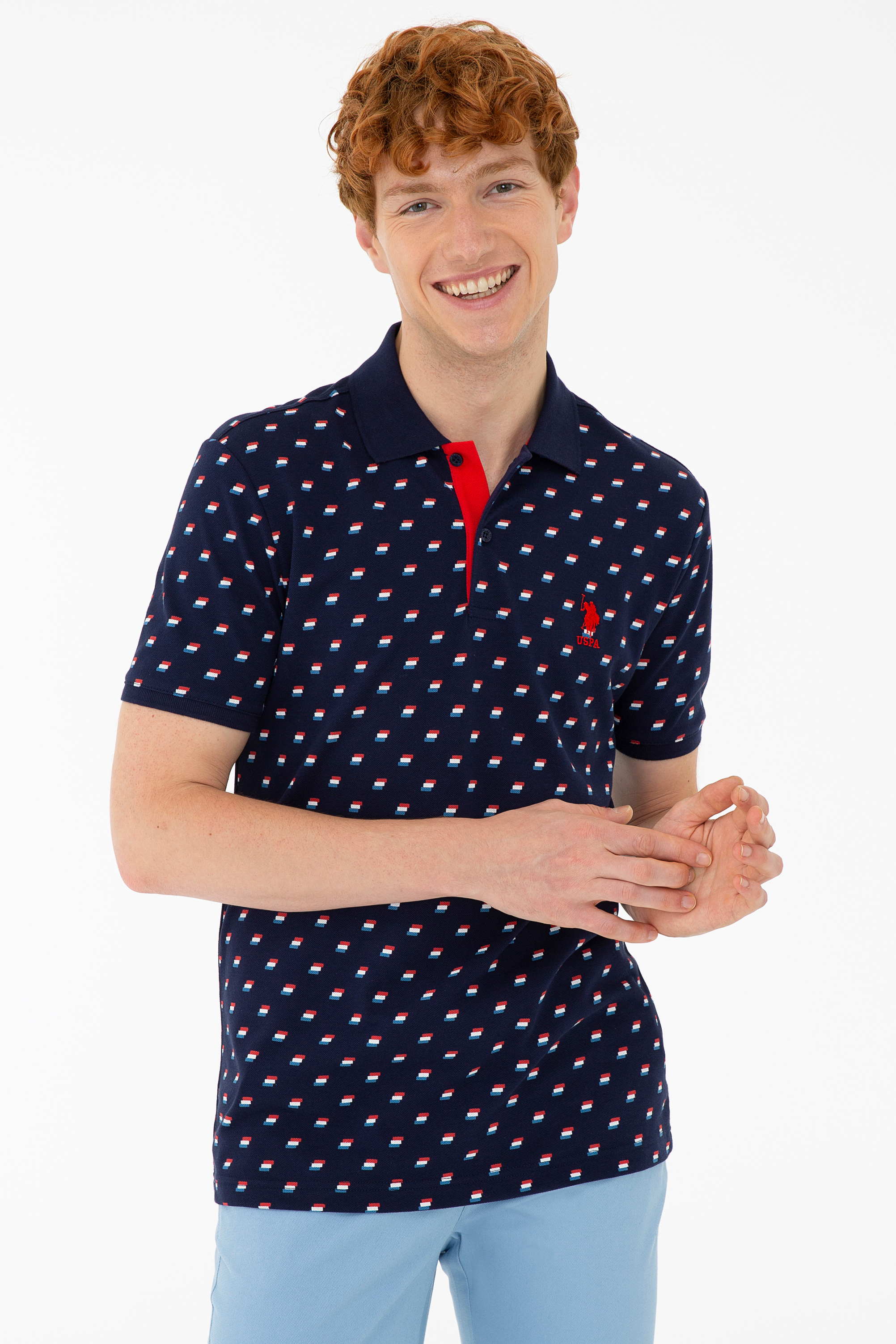 

Футболка мужская U.S. POLO Assn. G081GL0110MUKONO синяя S, G081GL0110MUKONO