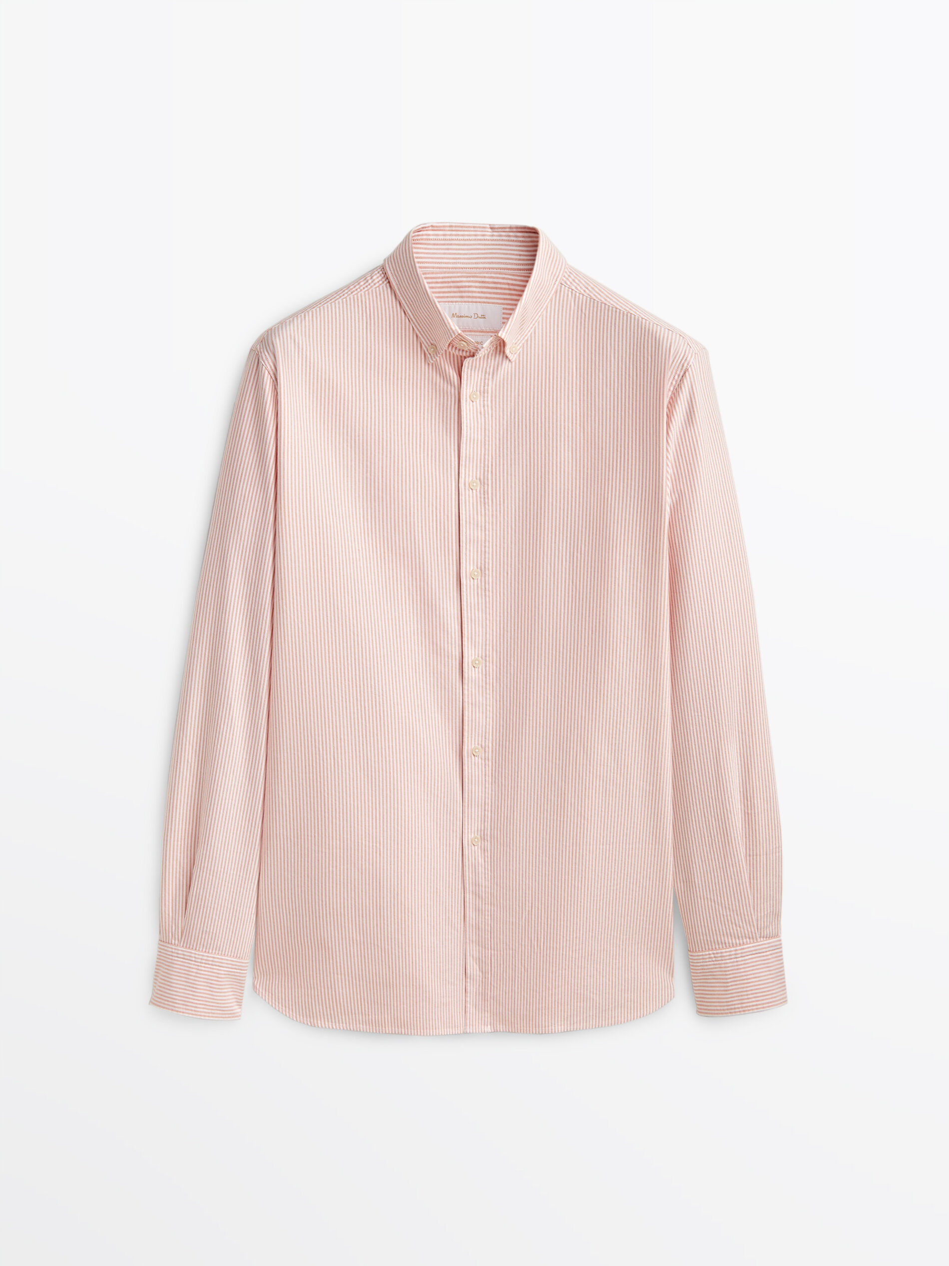 

Рубашка мужская Massimo Dutti 00102311615 оранжевая 2XL, 00102311615