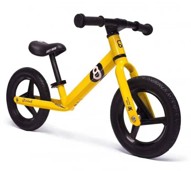 Беговел BIKE8 Racing EVA 11, Yellow (Жёлтый)