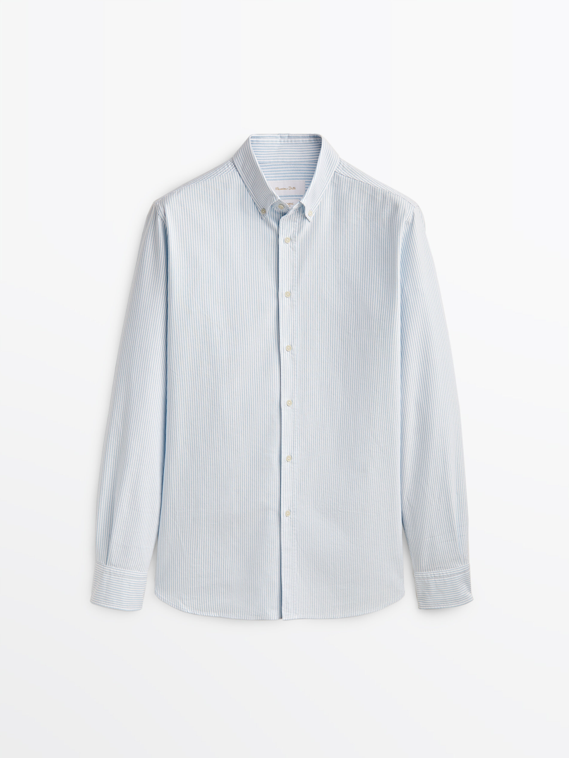 

Рубашка мужская Massimo Dutti 00102311390 голубая M, 00102311390