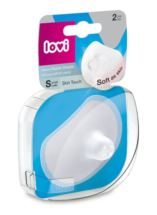 Накладки на грудь LOVI Skin Touch силиконовые для кормления, 2 шт, размер S