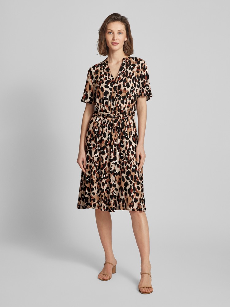 

Платье женское Vila 14089260 бежевое 34 EU, Бежевый, 14089260