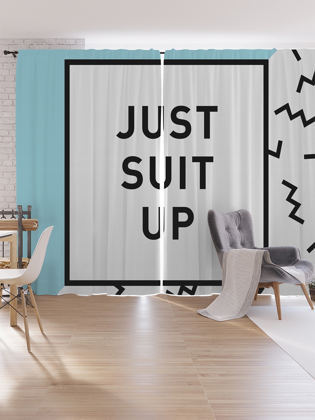 

Шторы под лён JoyArty "Просто оденься", серия Oxford DeLux, 340х265 см, Просто оденься