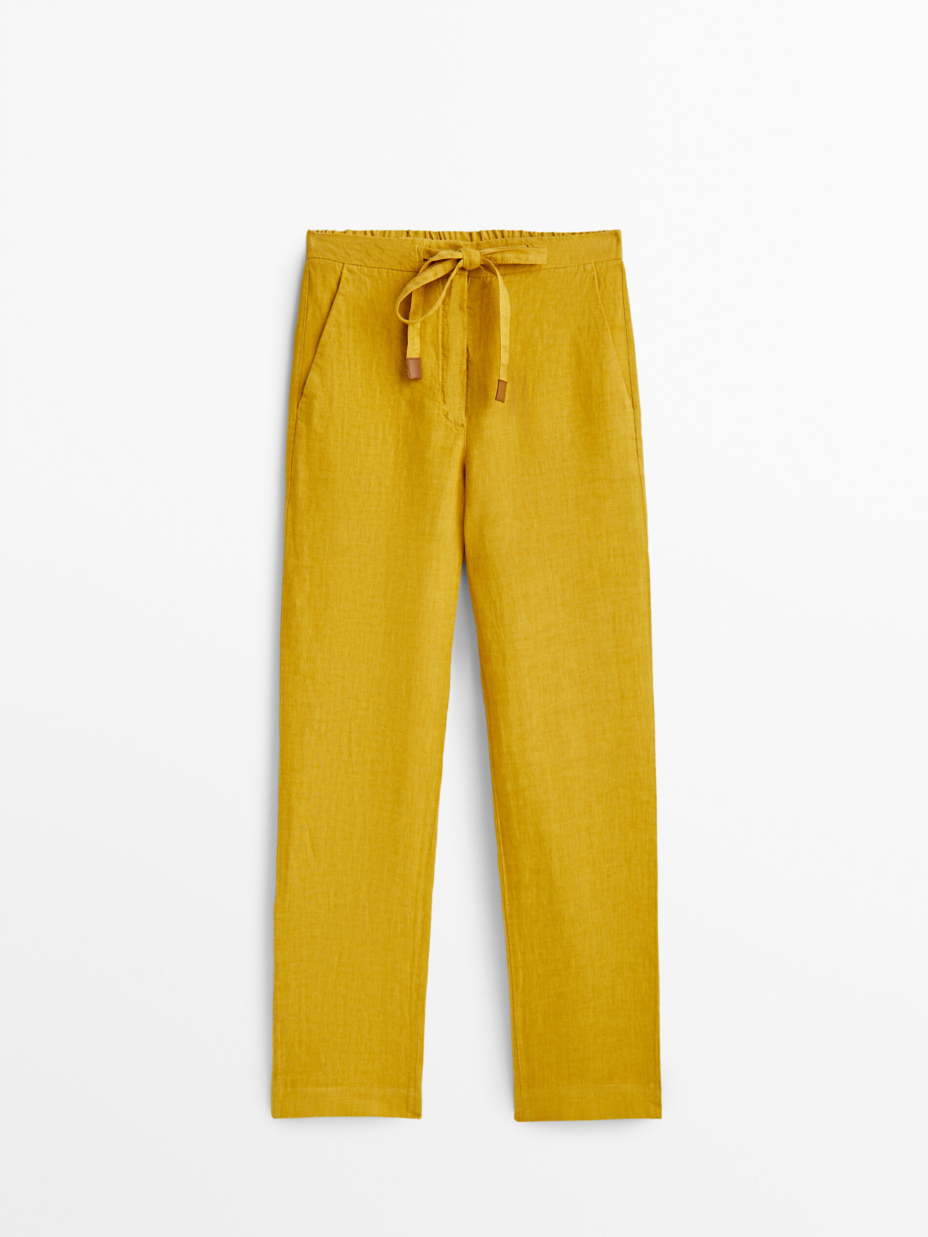 

Брюки женские Massimo Dutti 05072972305 желтые 42, 05072972305