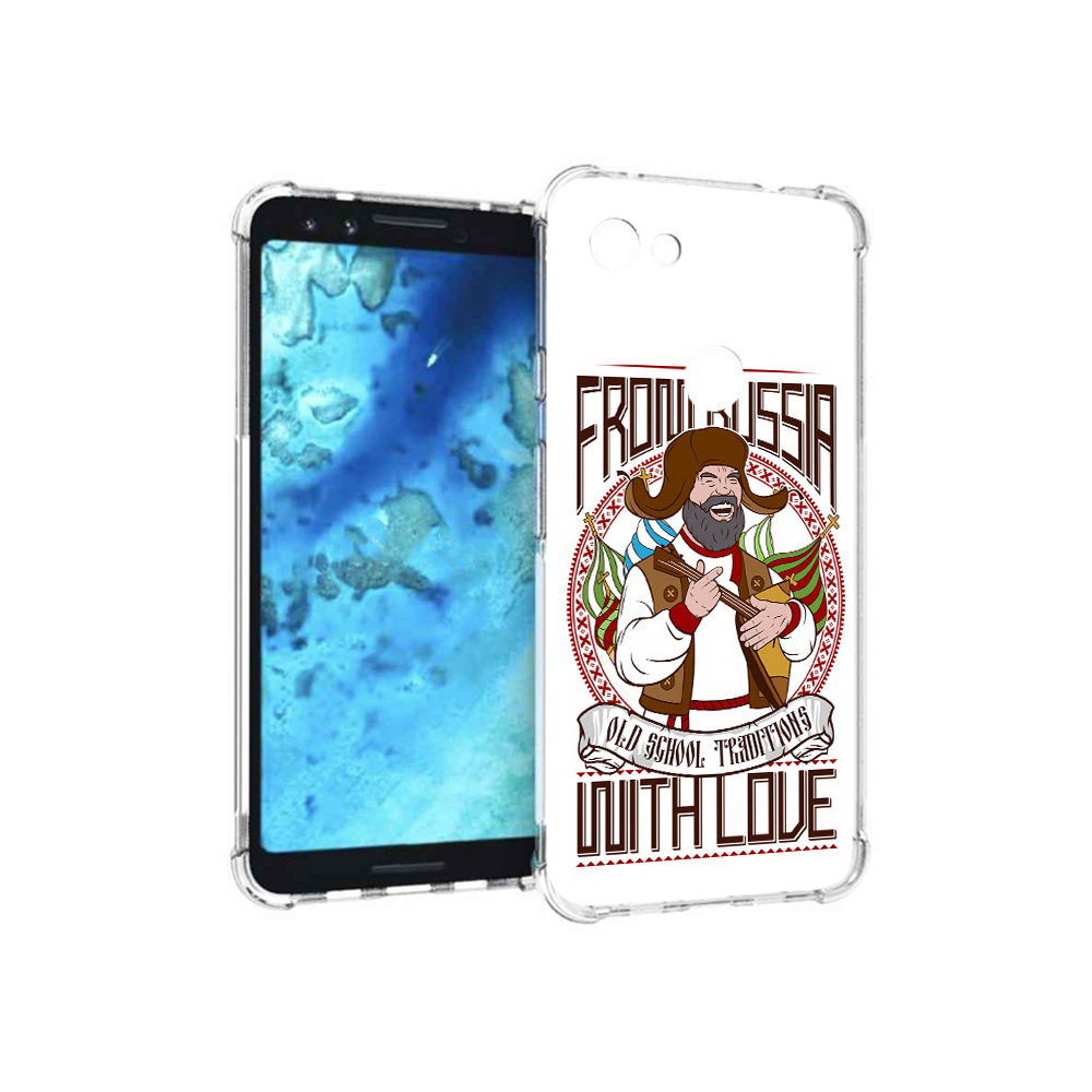 

Чехол MyPads Tocco для Google Pixel 3 русский мужчина, Прозрачный, Tocco