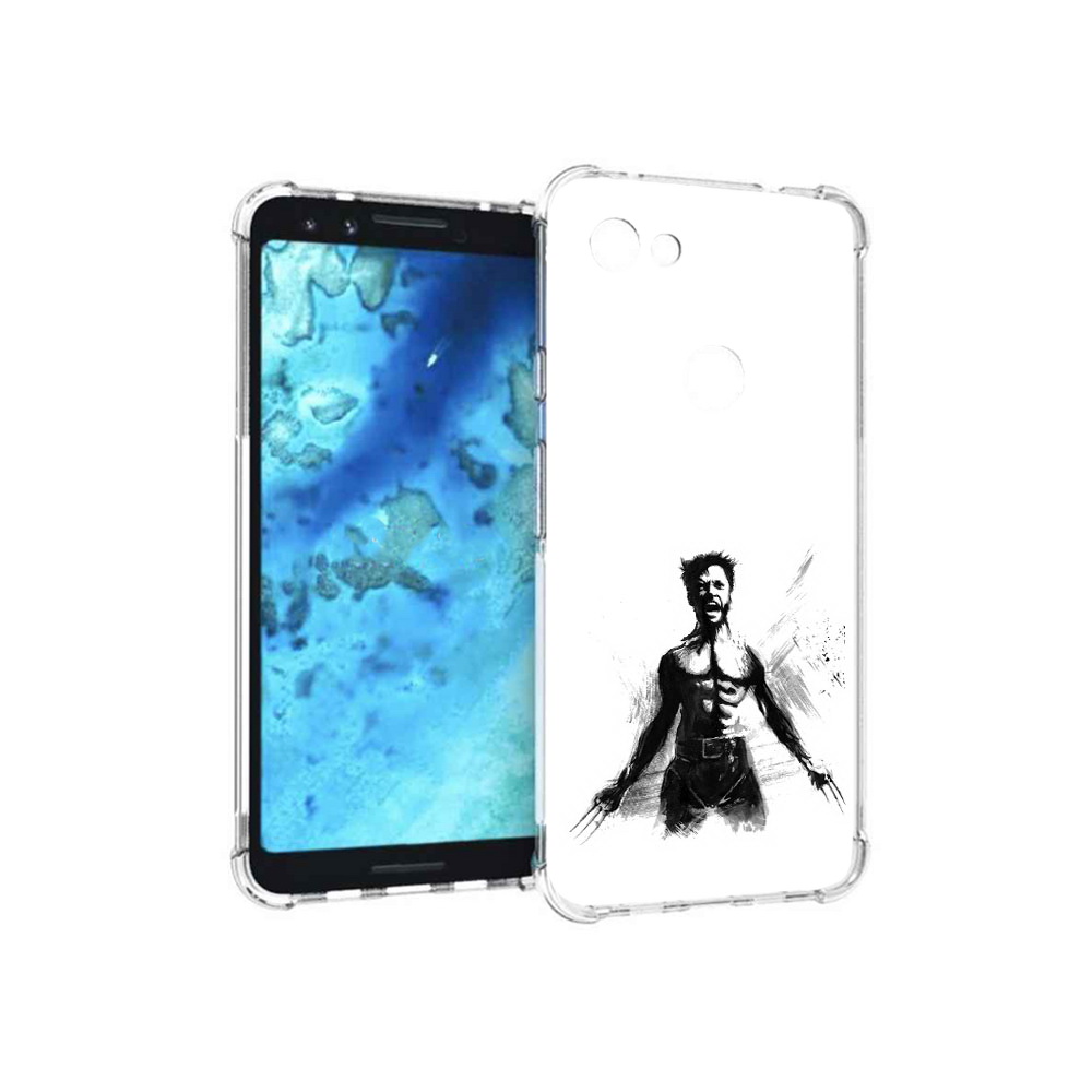 

Чехол MyPads Tocco для Google Pixel 3 росомаха, Прозрачный, Tocco