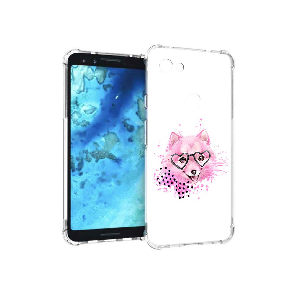 

Чехол MyPads Tocco для Google Pixel 3 розовый волченок, Прозрачный, Tocco