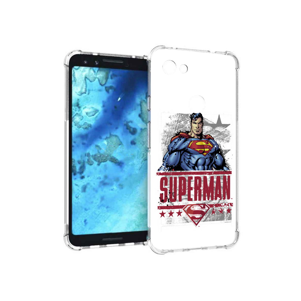 

Чехол MyPads Tocco для Google Pixel 3 рисунок супермен, Прозрачный, Tocco